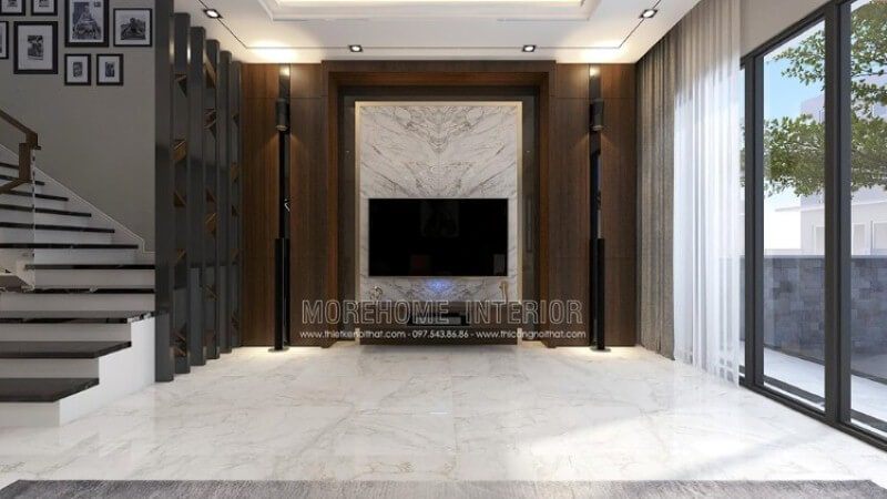 Với sự phát triển trong ngành trang trí thi công nội thất ngày càng hiện đại, bạn có thể sở hữu ngay mẫu phòng khách ốp tường từ đá đối vân tuyệt đẹp và gỗ ốp tường theo mọi loại vân phù hợp như tại công trình trang trí nội thất biệt thự Parkcity bởi kts Morehome trong đây. Bạn có thể tham khảo chi tiết tại: thietkenoithat.com.