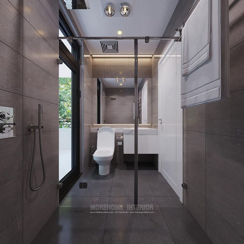 Để trang trí nội thất phòng tắm, nhà vệ sinh nhỏ đẹp, có thể sử dụng các sản phẩm như gương phòng tắm, gạch lát nền, gạch lát tường, vòi sen tắm, vách kính tắm, bồn cầu, bồn chậu lavabo....